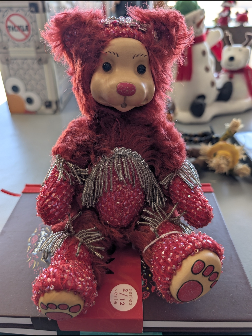 Collectible Bedazzled Birthday Bedazzled Bear Robert Raikes w/ COA 18 of 250Rare
